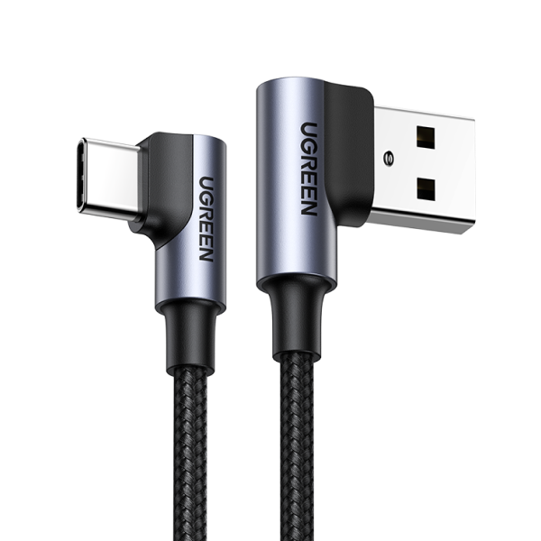 UGREEN USB A to USB C 2-Pack 90 Degree Cable