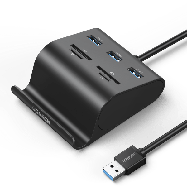 Ugreen USB 3.0 Hub Card Reader with Phone Stand
